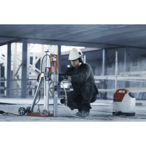 Kit masina de carotat Husqvarna DS 250 + DM 370, diametru carotare 250 mm + sistem ancorare + carota CADOU