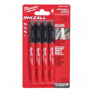 Marker cu vârf subțire INKZALL™, pachet 4 buc
