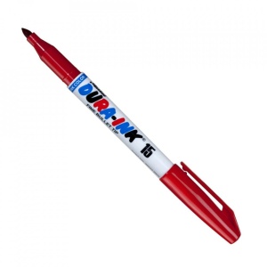 Marker permanent cu cerneală pentru marcaje fine, DURA-INK 15, rosu