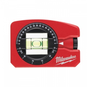 Nivela magnetica de buzunar Milwaukee 7.8 cm lungime, bulă ajustabila la 360° pentru citirea unghiurilor