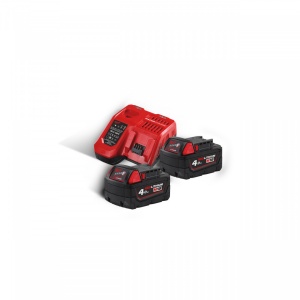 Pachet Milwaukee M18NRG-402, alimentare cu acumulator - echipat
