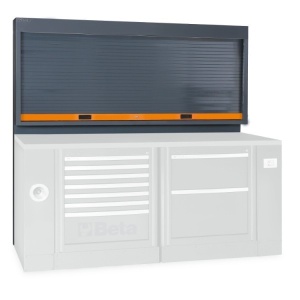 Panou de scule cu jaluzea si inchidere, gri C55PS-G
