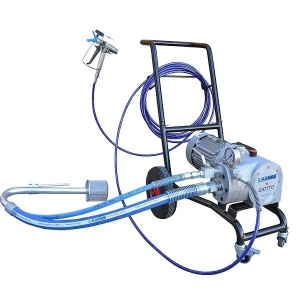 Pompa de vopsit / zugravit AIRLESS Industriala cu Carucior, 1/4" - Complet Echipata - 8L/min - Larius Giotto