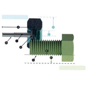 RTR2 Freza pentru reparat filete 19.5 mm