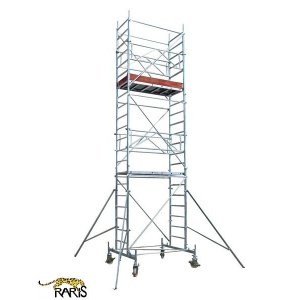 Schele , profesionale, mobile, din aluminiu, cu suprafata podina 1,6x0,7m, Hlucrumax: 4,3-14,3m, tip U1,6