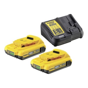 Set incarcator + 2 acumulatori Dewalt DCB115D2, Li-Ion 18 V XR, 2.0 Ah
