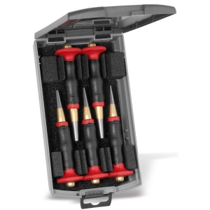 Set standard de perforatoare Rennsteig cu apărătoare pentru mână, 5 piese