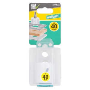 Carota bimetal Wolfcraft 3770000, diametru D 40 mm, adancime de taiere 40 mm, filet 5/8"