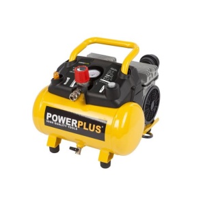 Compresor de aer Powerplus POWX1724S, 550 W, 6 l, 8 bar, 105 l/min, 10 accesorii