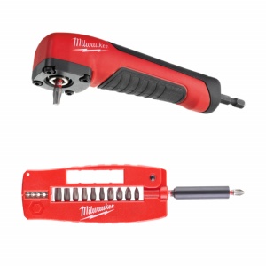 Dezizolator cabluri electrice Ø 0,75 / 1,0 / 1,5 / 2,5 mm² si caseta 12 biti + adaptor la unghi de 90 grade Milwaukee