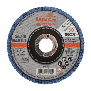 Disc Lamelar PRO-X pentru Slefuit Metal/Inox 125x22.23 Gr.80