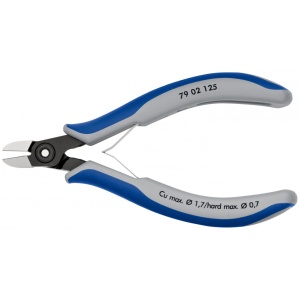 KNIPEX 79 02 125 Șfic de precizie pentru sisteme electronice cu manşoane multicomponent brunat 125 mm