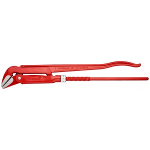 KNIPEX 83 20 020 clește pentru țevi la 45° vopsit electrostatic în roșu 570 mm