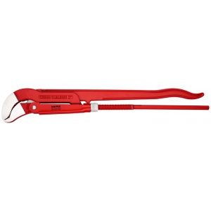 KNIPEX 83 30 030 Clește pentru țevi cu fălci încovoiate vopsit electrostatic în roșu 680 mm