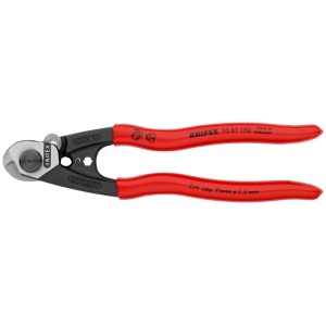 KNIPEX 95 61 190 SB foarfece de tăiat cabluri de sârmă forjat acoperite cu plastic 190 mm (carton cu autoservire/în blister)