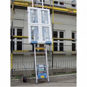 Lift tip scara pentru materiale de constructii GEDA LIFT 200 STANDARD configurat pentru H lucru=13m, 200 kg, 25 m/min