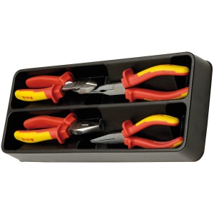 Modul PVC cu 4 clesti VDE 1000V manson bimaterial - 4 scule