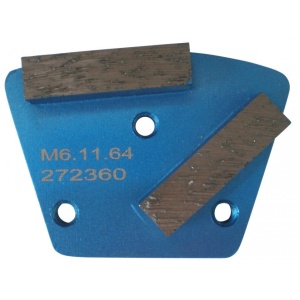 Placa cu segmenti diamantati pt. slefuire pardoseli - segment fin (albastru) # 30 - prindere M6 - DXDH.8506.11.63