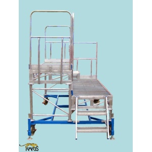 Platforma , mobila, dubla, din otel si aluminiu, cu suruburi de calare, tip PRMD