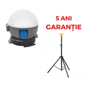 Proiector 2400 lumeni FUTURE BALL LED, 20 W, IP54, IK10 rezistent la impact + trepied