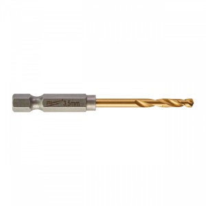 RED HEX - Burghie SHOCKWAVE™ HSS-Ground Titan pentru metal Milwaukee (Lungime activă (mm): 25, Lungime totală (mm): 69, Ø (mm): 3.5)