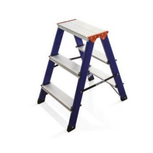 Scara dubla trei trepte din aluminiu - 260255