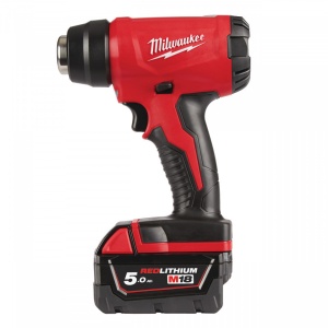 Suflanta aer cald Milwaukee M18 BHG-502C, 470 grade, livrata cu acumulatori, valiza