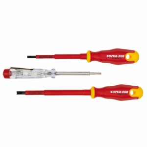 Surubelnite electr. 1000V + tester, Set