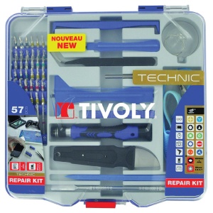 Trusa biti si accesorii pentru intretinere si reparatie Smartphone si tablete - 57 piese