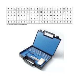 Trusa pastile cifre si litere Euro Type, INALTIME CARACTER 1