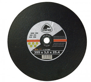 TV 509 C Disc abraziv pentru metal 355 mm, DIM 355x3,0x25,4 mm