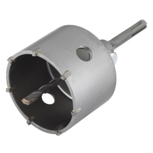 Carota cu burghiu centrare SDS Plus Wolfcraft 5481000, D 83 mm, lungime activa 46 mm
