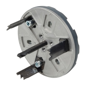 Carota de taiere reglabila pentru instalatii electrice Wolfcraft 5983000, D35, 65, 68, 74, 76, 83 mm adancime taiere 30 mm, tija triunghiulara D 8.5 mm