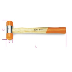 Ciocan de plastic, diametru 22mm 1390 22