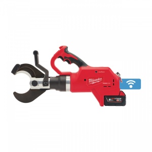 Cutter hidraulic pentru cablu cu acumulator FORCELOGIC M18 HCC75-502C, taie cablu Al/Cu ∅ 75 mm, livrat cu acumulatori, valiza