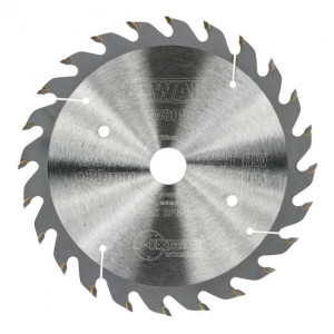 Disc Dewalt DT4026 pentru fierastrau circular, D 165x20x2.6 mm, 24 dinti, pentru utilizare universala, seria Extreme