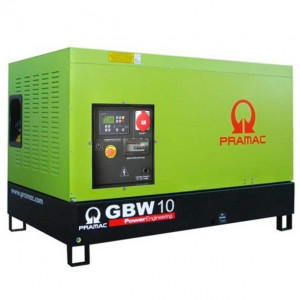 Generator de curent diesel Pramac GBW10Y_S_A, trifazat, 8.92 kVA, panou automat, carcasa insonorizata, panou transfer LTS