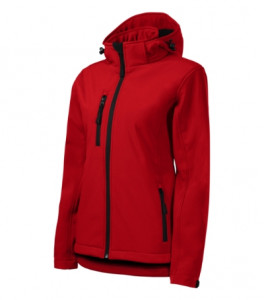 Jachetă softshell pentru damă roşu, 300 g/m²