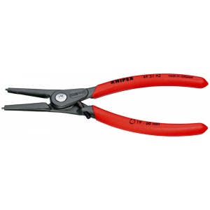 KNIPEX 49 31 A2 clește de precizie pentru inele de siguranță pentru inele exterioare pe axuri cu protecţie la supraîntindere acoperit cu material plastic aderent bonderizat în culoarea gri 180 mm