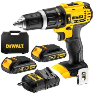 Masina de gaurit si insurubat cu percutie, cu acumulatori Dewalt DCD785C2, 18V/1.5Ah, cuplu maxim 60 Nm, 2 acumulatori, incarcator, valiza de transport