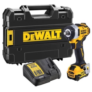 Masina de insurubat cu impact Dewalt DCF901P1, cu acumulator XR 12V / 5.0Ah, cuplu maxim 340 Nm, prindere 1/2" in cutie TSTAK