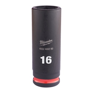 MILWAUKEE, CHEI TUBULARE DE IMPACT SHOCKWAVE™ IMPACT DUTY, 16 MM 3/8" IMPACT SOCKET DEEP - 1 PC