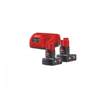 Pachet NRG M12™ Milwaukee M12 NRG-402, alimentare cu acumulator - echipat