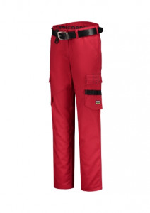 Pantaloni de lucru pentru damă roşu, 245 g/m²