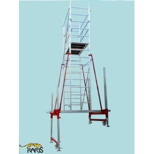 Schela din otel zincat si aluminiu, profesionala, pentru sali de sport, conferinte, spectacole, tip U1.6-S