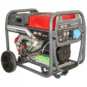 SENCI, Generator SC-8000D, Putere max. 7.0 kw, 230V, AVR, motor Diesel