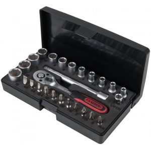 Set chei tubulare 1/4" KS TOOLS, 26 de piese