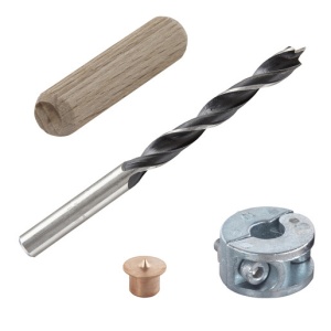Set de dibluire de 10 mm Wolfcraft 2918000 ambalat in blister pe carton