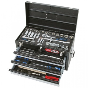 Set unelte universale, KS TOOLS CHROMEplus, 1/4"+1/2", 99 piese