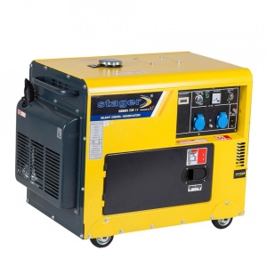 Stager DG 5500S+ATS Generator insonorizat diesel 4.2kW, monofazat, 3000 rpm, cu automatizare